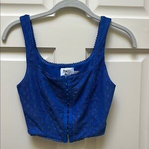 Princess Polly Blue Crop Top